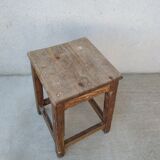 Antique wooden workshop stool