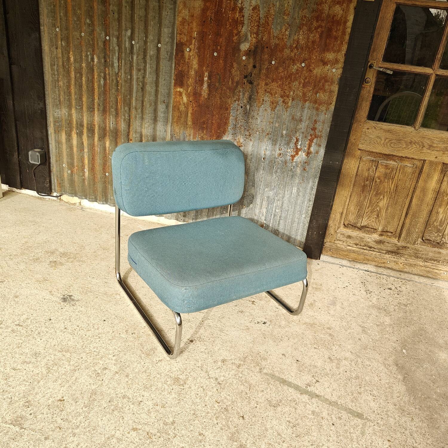 1970s tubular armchair