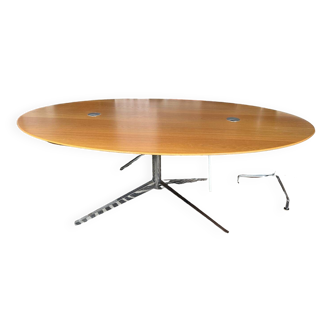 Florence Knoll Oval Desk Table for Knoll International circa 1980