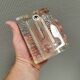 Pukeberg Walther Glass rectangular “solifleur” glass vase with one stem.