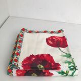 Rectangular tablecloth and 5 towels 70s