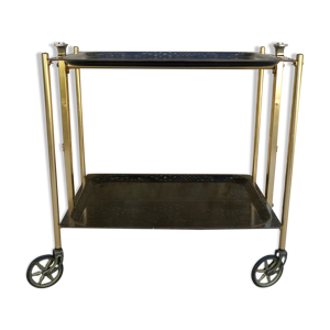 desserte pliante à roulettes