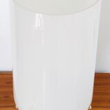Lampe de salon en verre blanc, Italie années 60