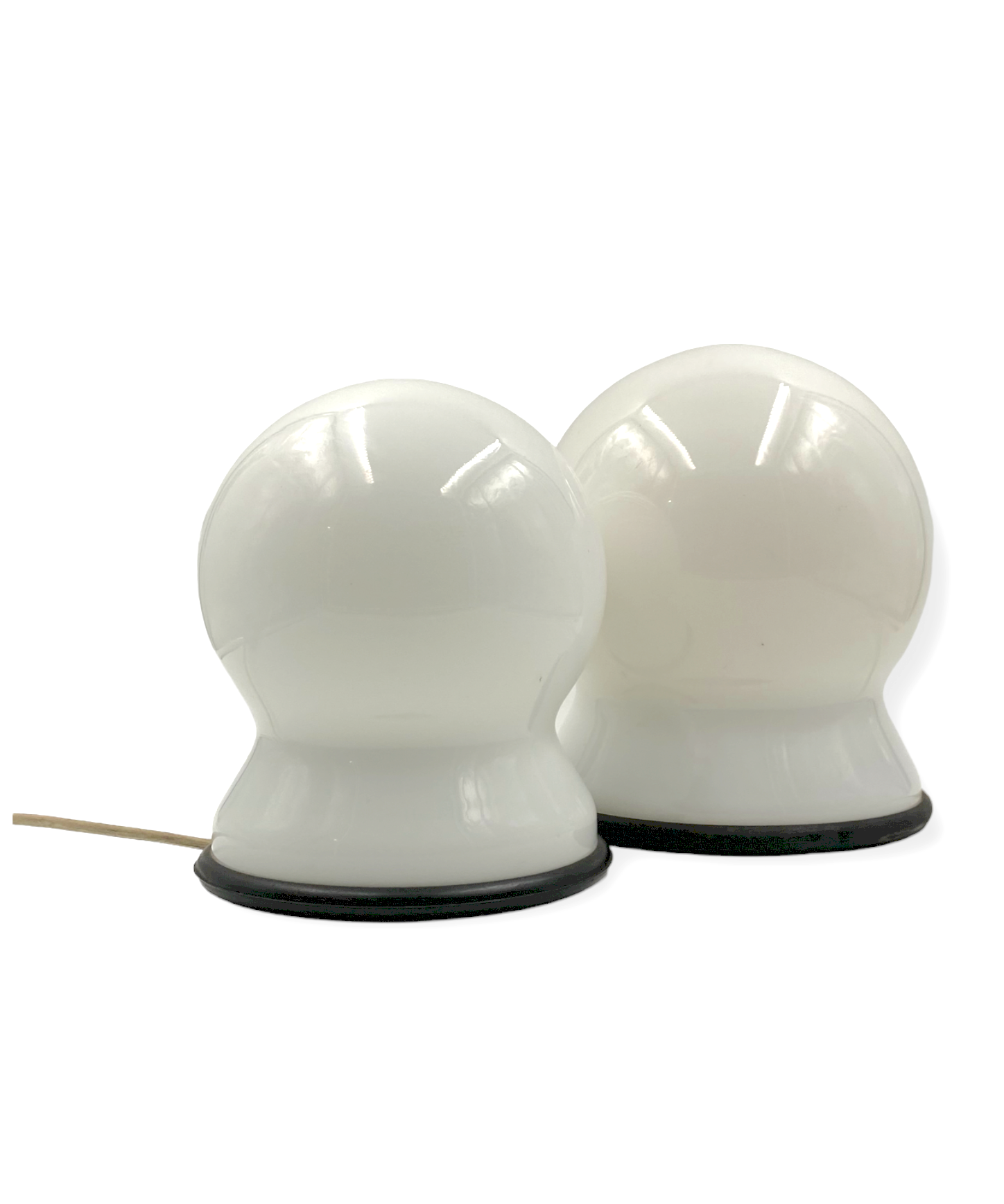Sergio Asti, Set of 2 "Scafandro" Table Lamps, Candle, Italy 1970s