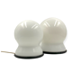 Sergio Asti, Set of 2 "Scafandro" Table Lamps, Candle, Italy 1970s
