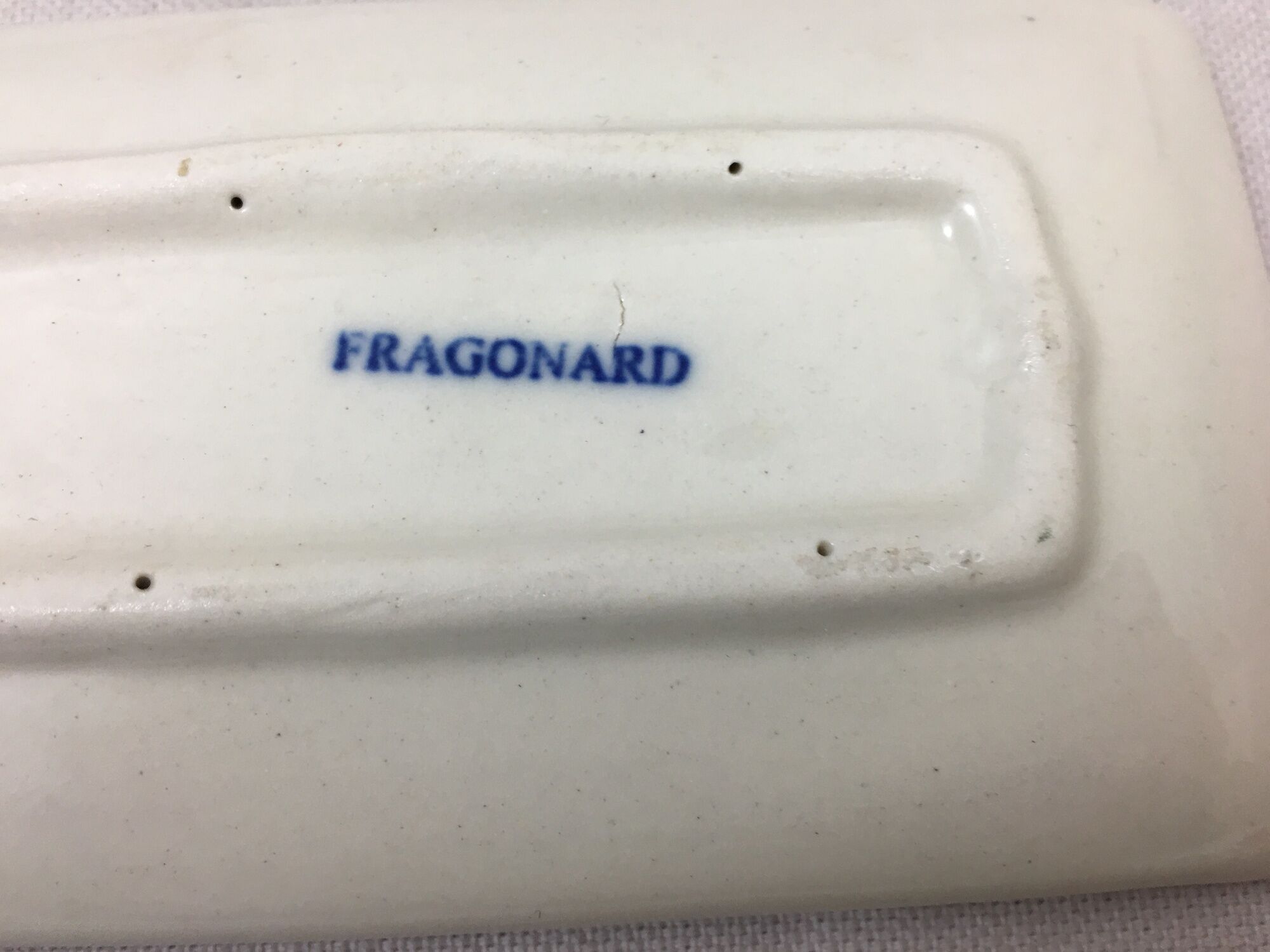 Fragonard ceramic soap holder