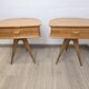 Paire de table de chevet vintage tripode années 50