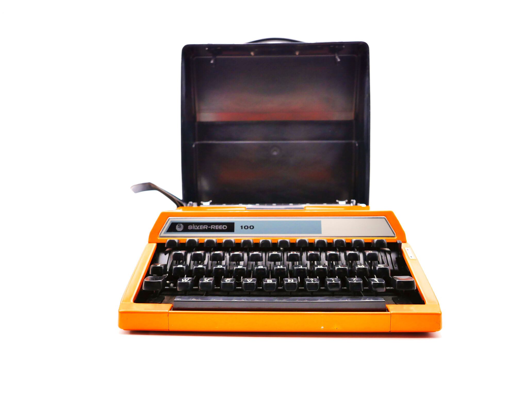 Silver typewriter reed 100 revised orange ribbon new