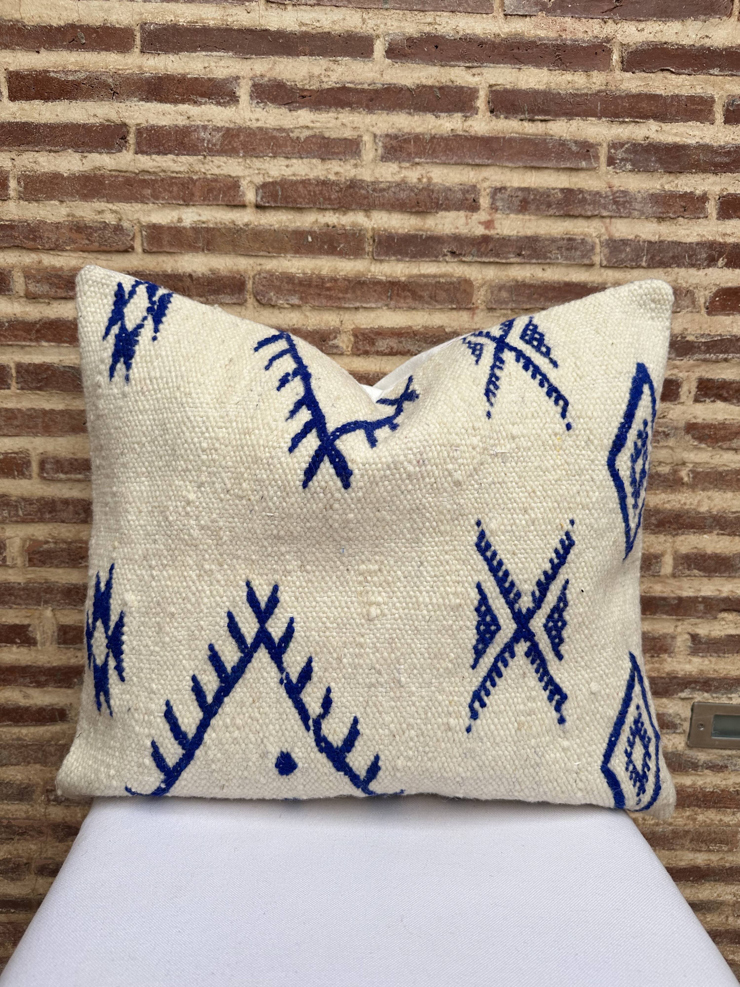 Coussin de sol marocain, coussins décoratifs, ottoman marocain vintage,