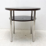 Table basse chromée Bauhaus par Robert Slezak années 1930
