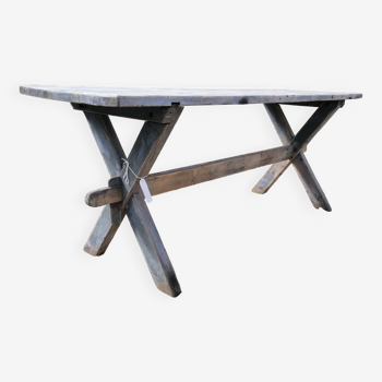 tAble vintage wooden farmhouse 2m, X feet