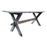 tAble vintage wooden farmhouse 2m, X feet
