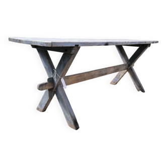 tAble vintage wooden farmhouse 2m, X feet