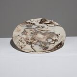 SET OF 4 GLAZED CERAMIC BREAKFAST PLATES