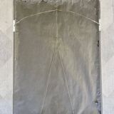Vintage 1980s Wall Mirror with White Frame