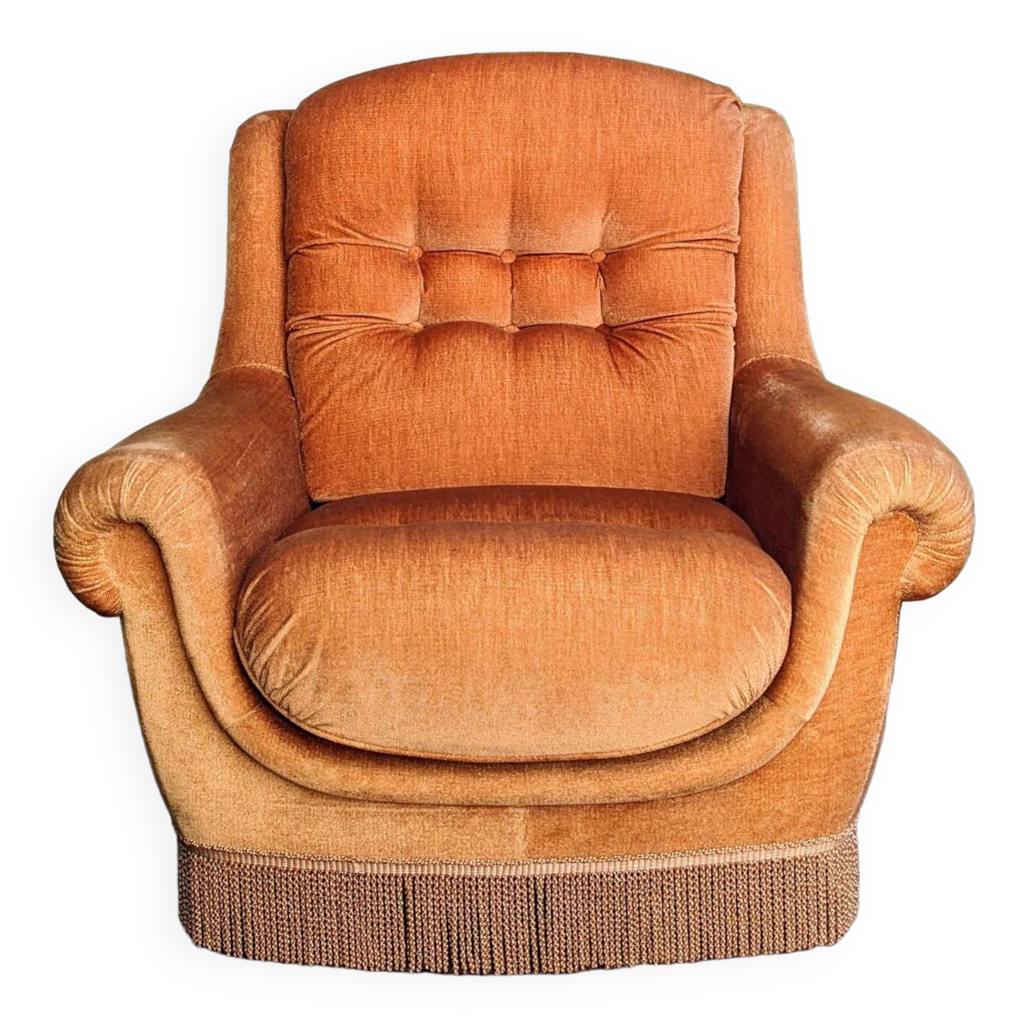 Velvet armchair from the 70s