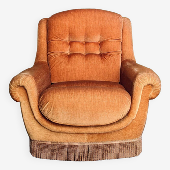 Velvet armchair from the 70s
