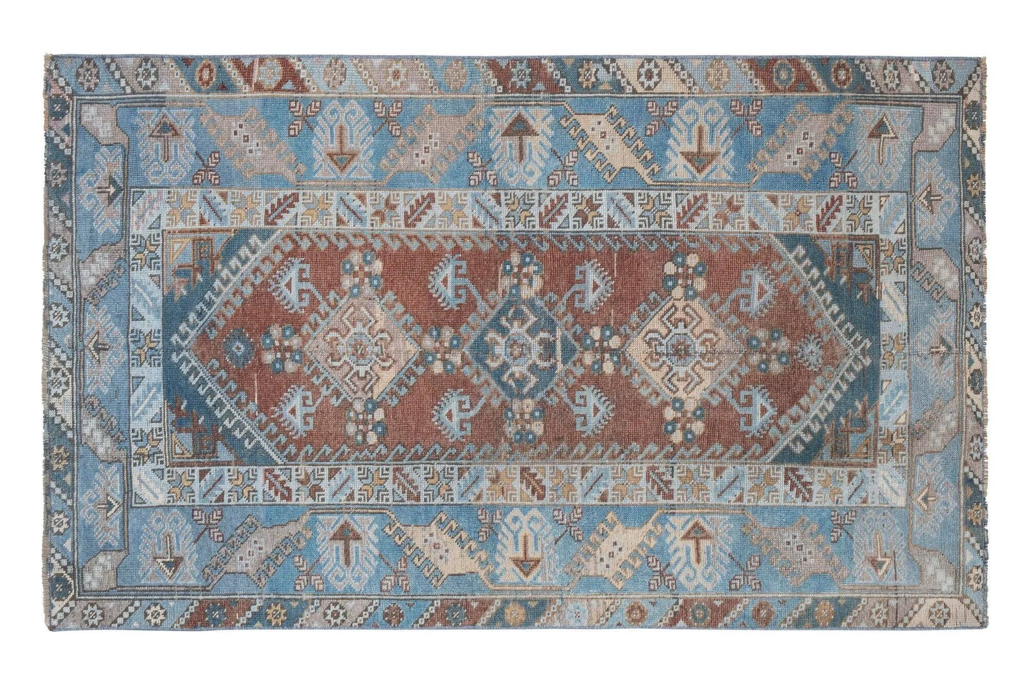 Vintage Turkish Oushak rug 117x186 cm