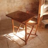 Foldable school desk from the 70s.