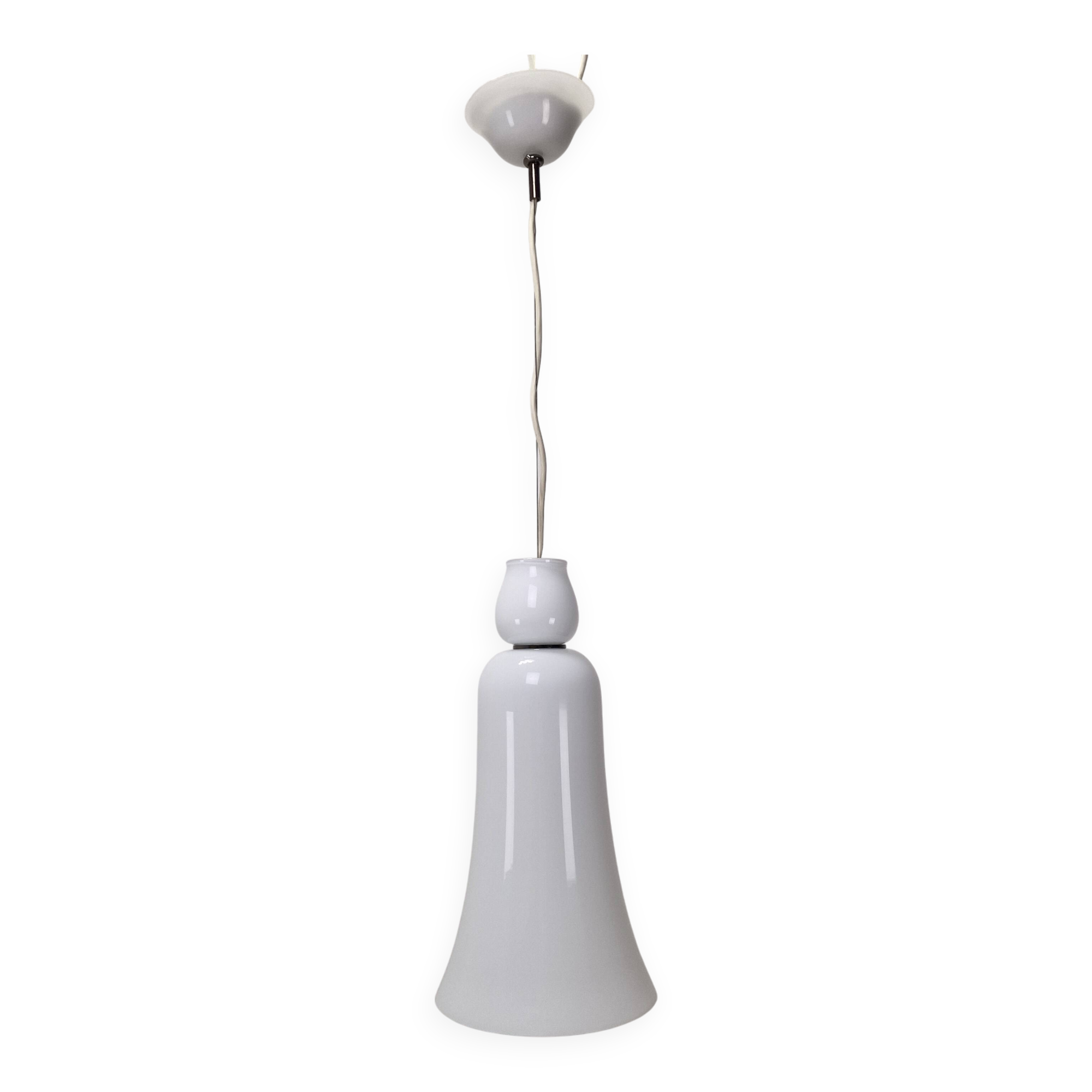 Anni Trenta Luce Chandelier by Venini in White Murano Glass