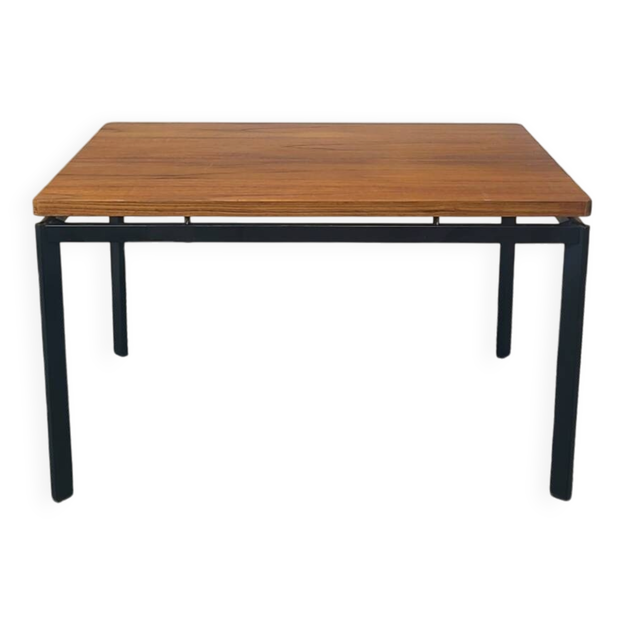 Vintage coffee table, minimalist modernist design, teak, 1960s.