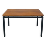 Vintage coffee table, minimalist modernist design, teak, 1960s.