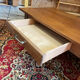 Table basse un tiroir bois vintage ep 50/60