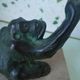 Bronze animalier Orangutan signed Henri Rischmann with a marble base.
