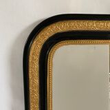 Mirror Napoleon III - black and gold - 104x78cm