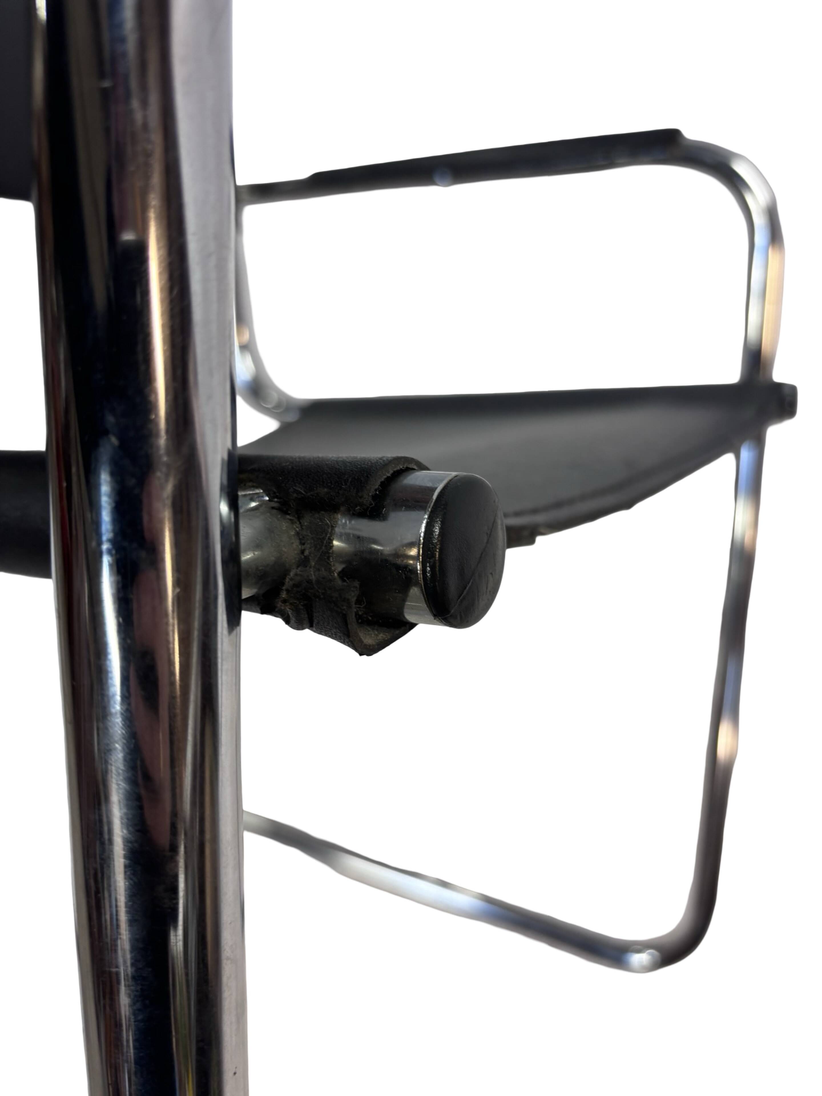 Vintage Breuer style leather chair B32/34 Italian Design