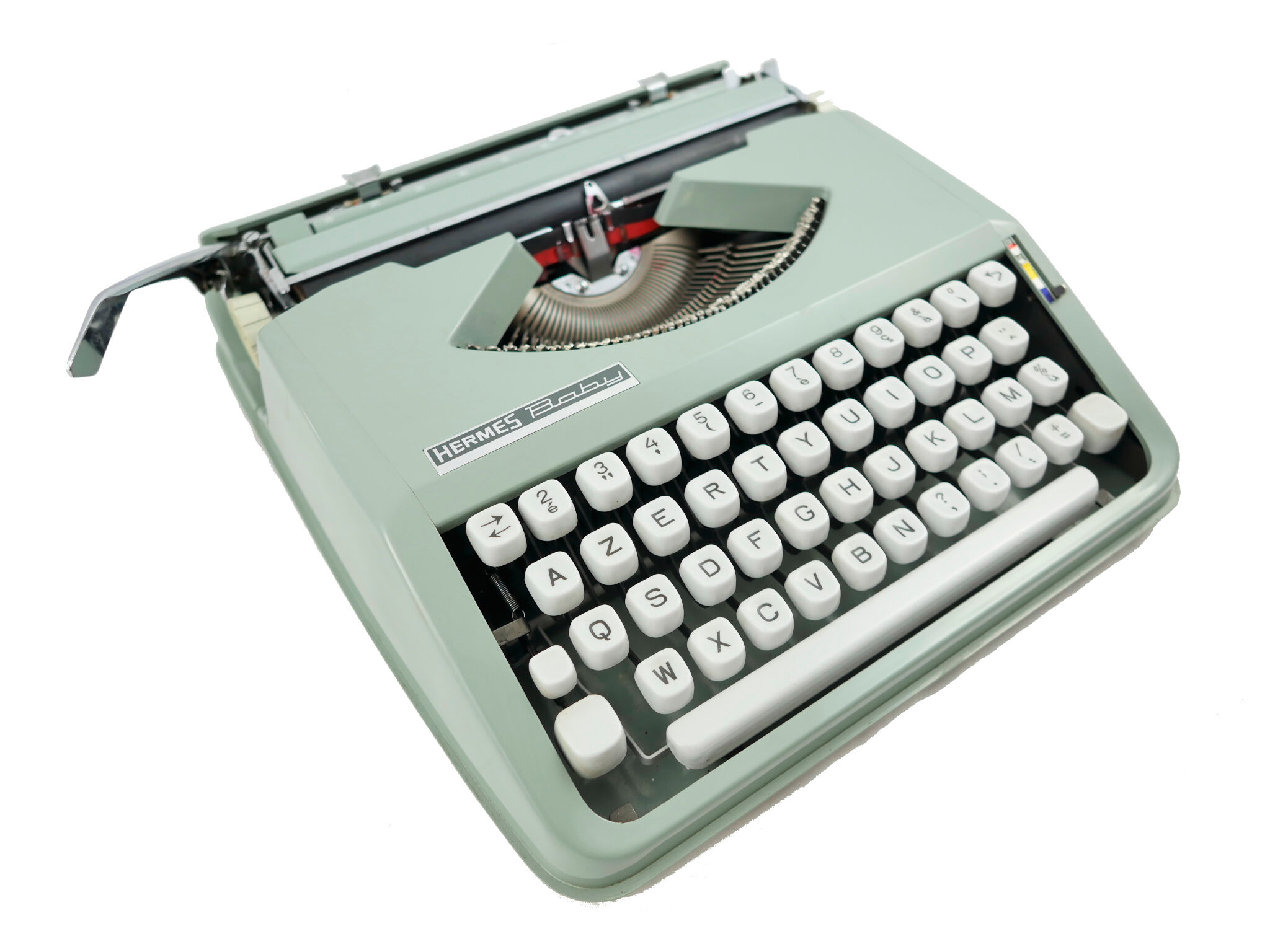 Hermes Baby Cursive Typewriter Revised New Ribbon