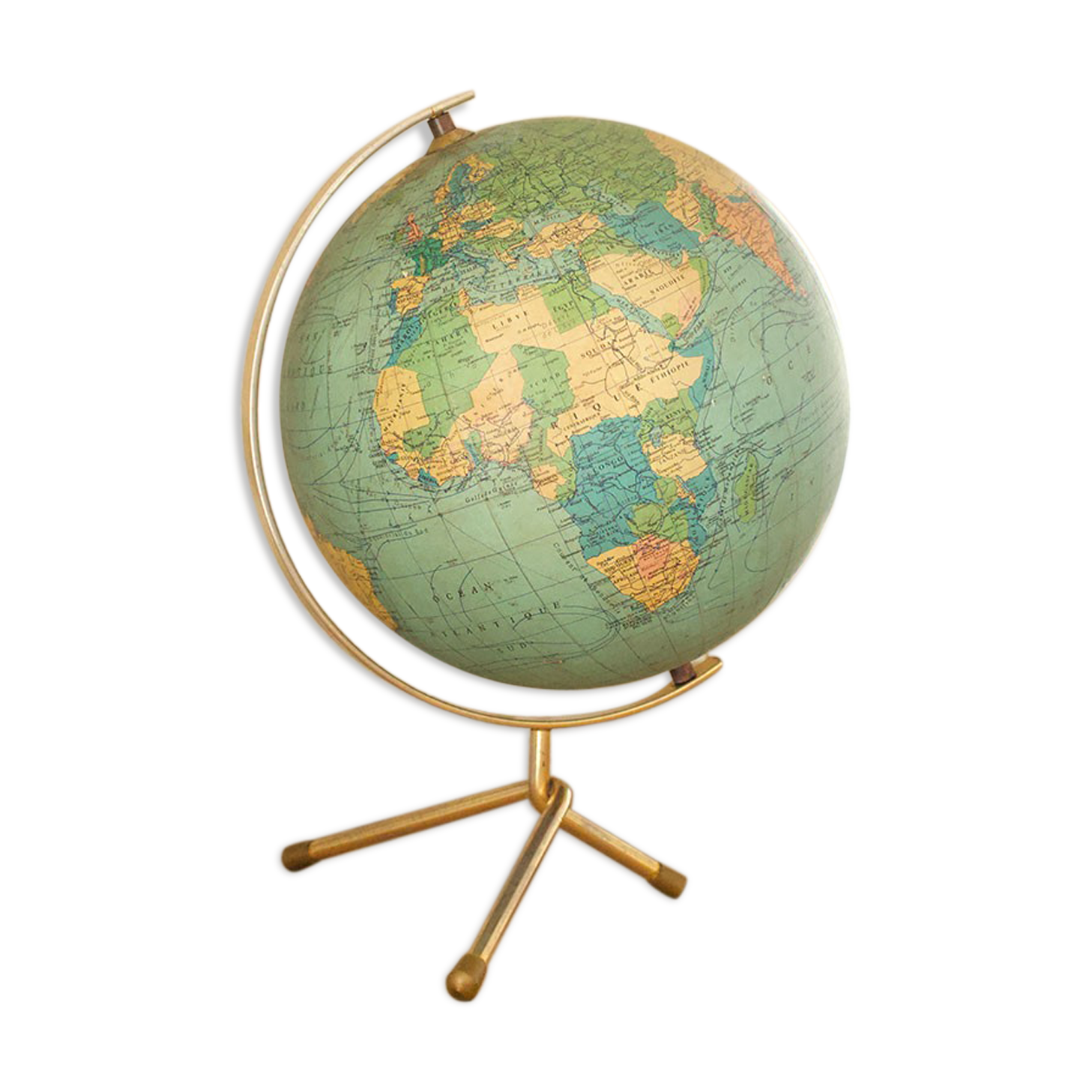 Vintage tripod globe