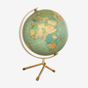 Vintage tripod globe
