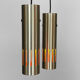 Pair of pendant lights "Trombone" by Jo Hammerborg for Fog & Mørup. Denmark 1960s