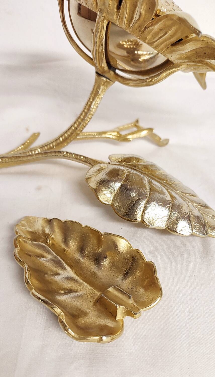 Bronze "sunflower" ashtray. Spain, 1960s.