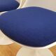 Chaises Tulip blanche par Eero Saarinen pour Knoll 1960