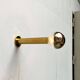 Lampe de plafond vintage Space Age allemande en laiton par Motoko Ishii pour Staff, années 1970