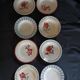 8 mismatched antique deep plates