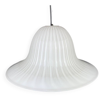 Vintage Murano glass tulip pendant lamp, Italy, 1970s.