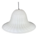 Vintage Murano glass tulip pendant lamp, Italy, 1970s.