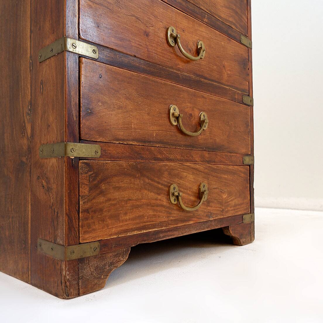 Mid-century style wooden 7-drawer chest of drawers