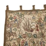 Vintage Rosel Wall Tapestry With Medieval Decor, 1950s