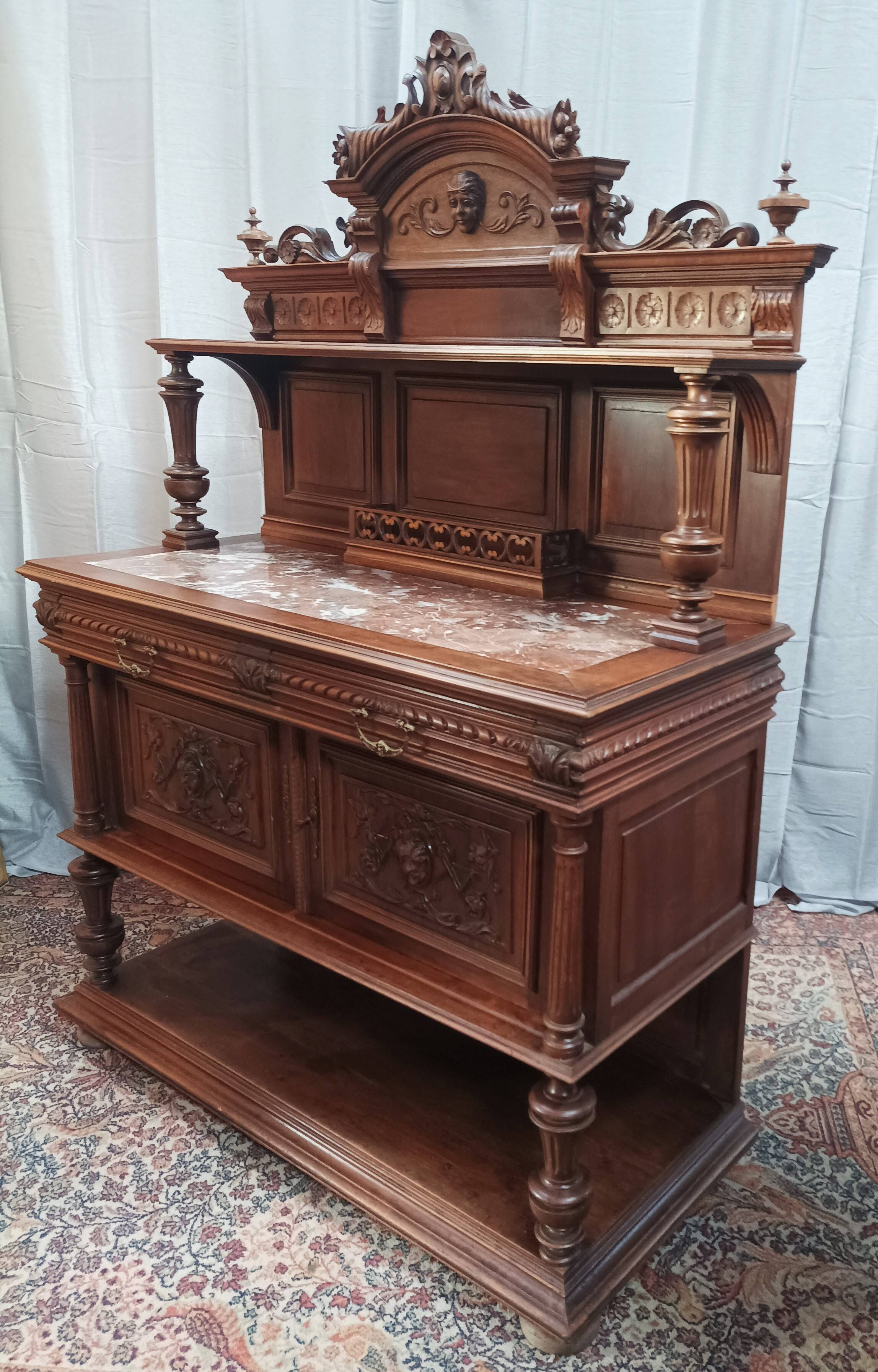 Renaissance walnut sideboard
