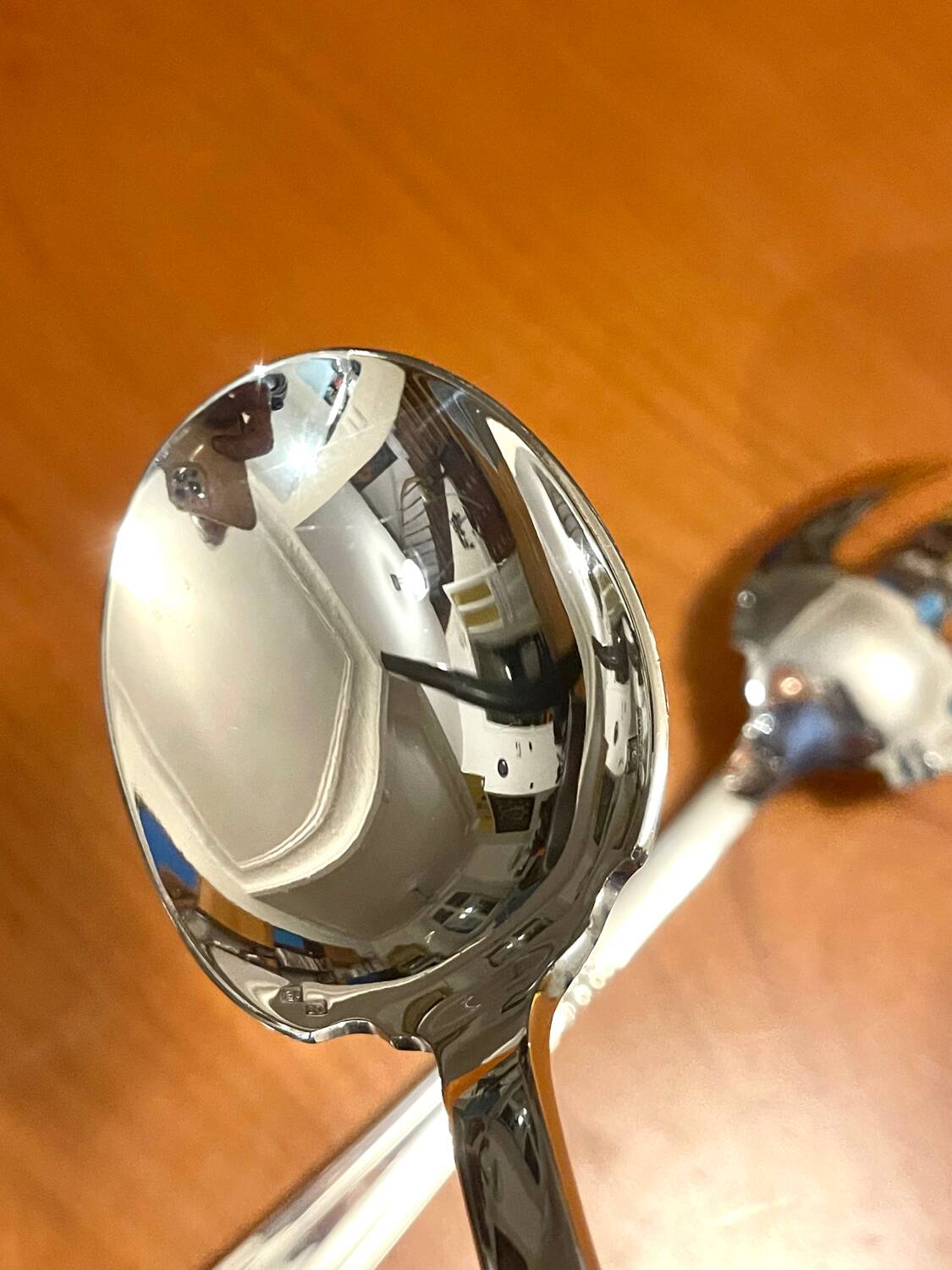 Christofle Alfenide, salad serving utensils in diamond model.