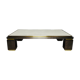 Table basse belgo chrom dewulf travertin