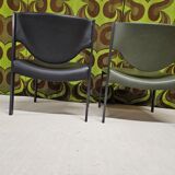 Pair of vintage Lübke 206 armchairs