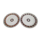 Two vintage plates in English faience