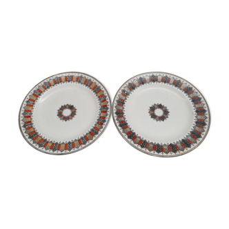 Deux assiettes vintage en faience anglaise