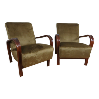 Pair of restored armchairs by K.Kozelka & A.Kropacek