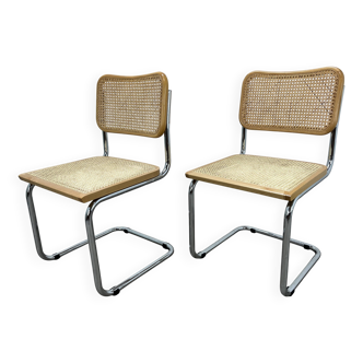2 chaises Cesca B32 par Marcel Breuer